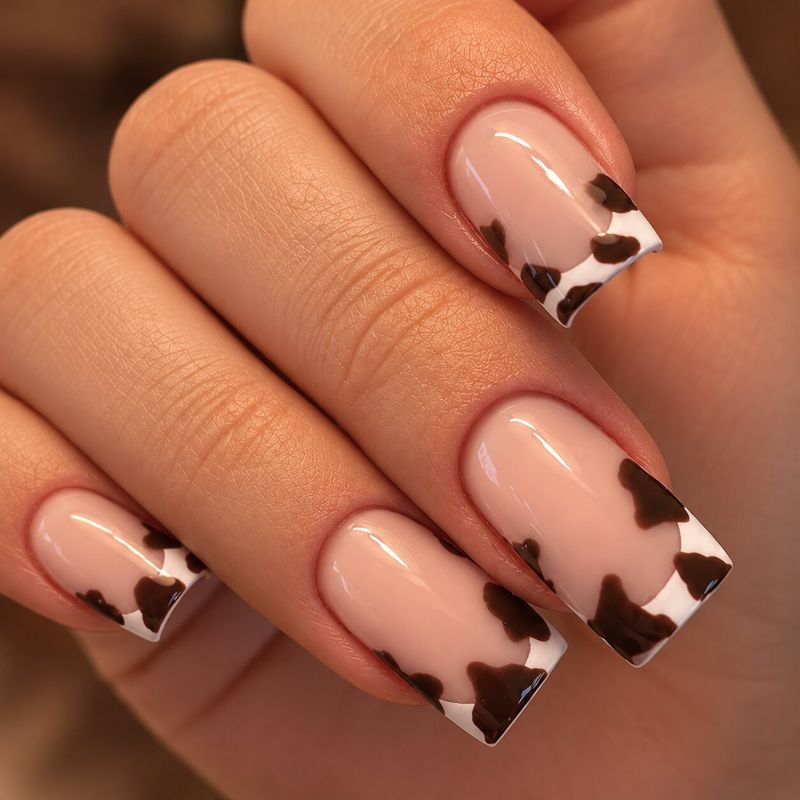 French et motifs façon vache